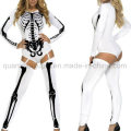 Roupas de esqueleto de vampiro de poliéster OEM para cosplay de Halloween